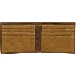 Wolverine Canvas & Leather Bifold Wallet Brown/Chestnut Sale