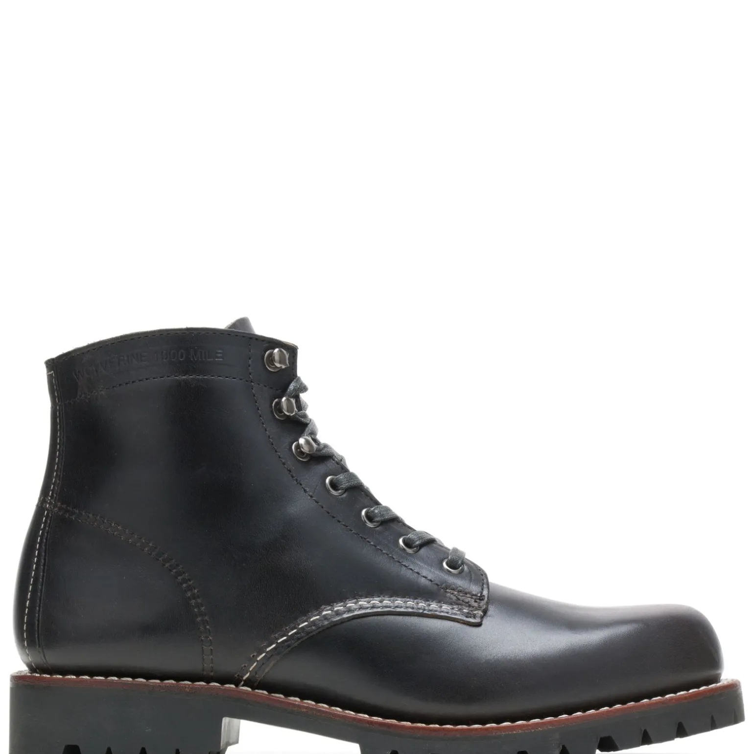 Wolverine Men'S 1000 Mile Plain-Toe Rugged Boot Black Best Sale