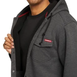 Wolverine Men'S Bucksaw Knit Shirt Jac Black Heather Flash Sale