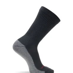Wolverine Men'S Cotton Comfort Steel Toe Crew (6 Pk) Black Fashion