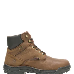 Wolverine Men'S Durbin Waterproof 6" Steel-Toe Work Boot Brown Cheap