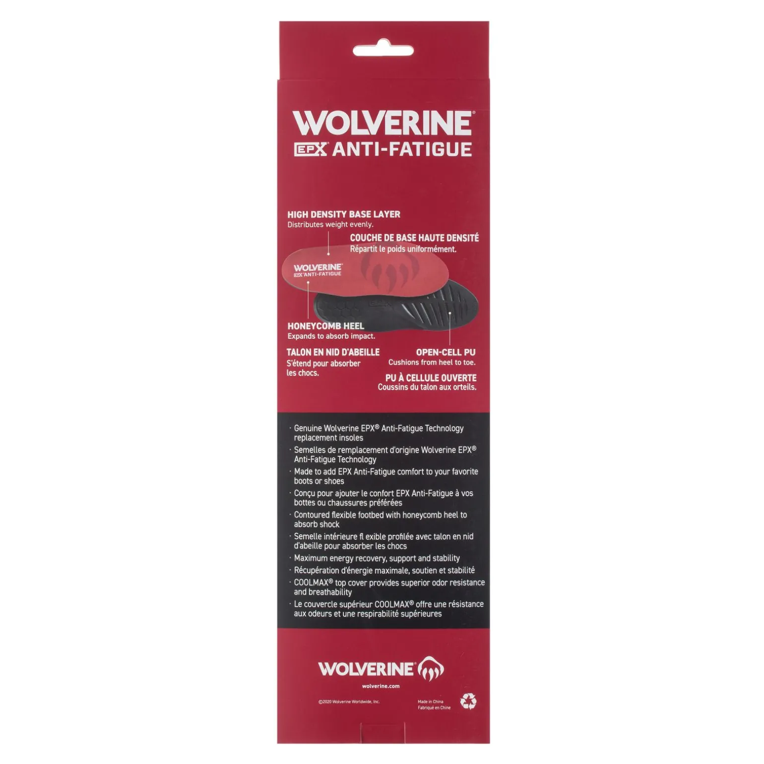 Wolverine Men'S Epx® Anti-Fatigue 9Mm Insoles Red Outlet