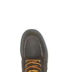 Wolverine Men'S Floorhand Moc Toe 6” Work Boot Dark Coffee Fashion