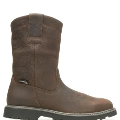 Wolverine Men'S Floorhand Square-Toe Steel-Toe Wellington Work Boot Dark Brown Hot