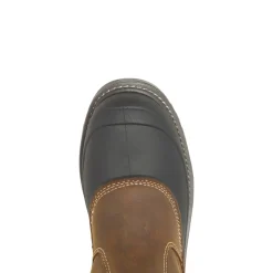 Wolverine Men'S Floorhand Swamp Steel-Toe Work Wellington Dark Brown Hot