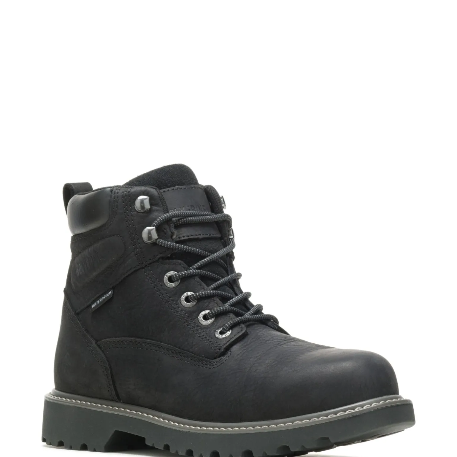 Wolverine Men'S Floorhand Waterproof Steel-Toe 6" Work Boot Black Store