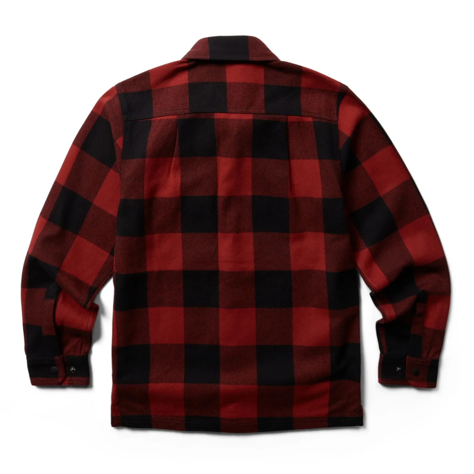 Wolverine Men'S Forge Flannel Overshirt Dark Red Plaid Cheap