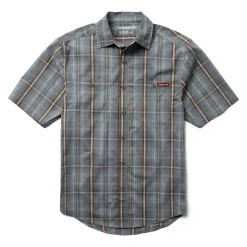 Wolverine Men'S Fuse Short Sleeve Plaid Shirt Greystone Plaid Shop