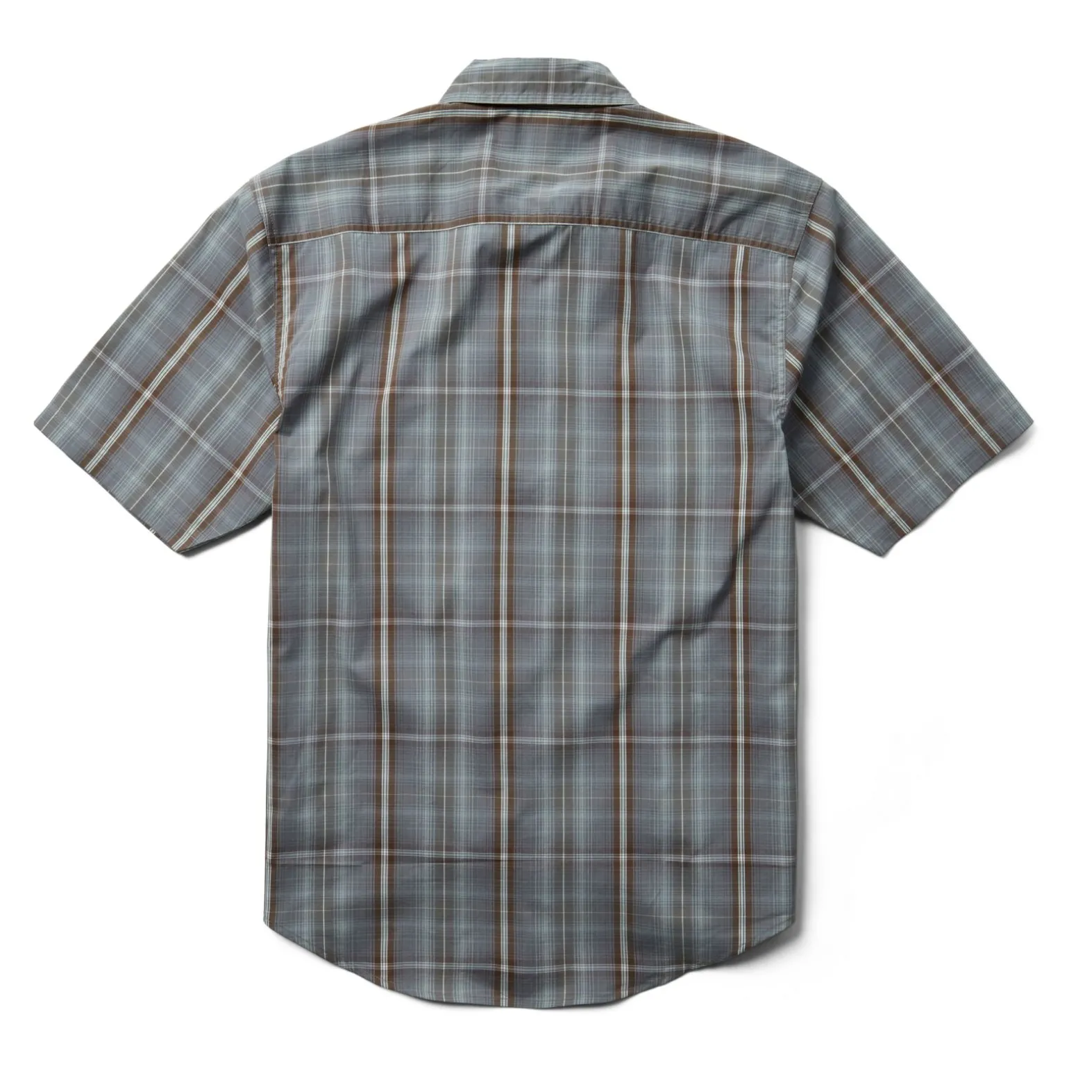 Wolverine Men'S Fuse Short Sleeve Plaid Shirt Greystone Plaid Shop