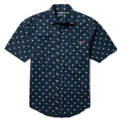 Wolverine Men'S Fuse Short Sleeve Print Shirt Navy Stars Store