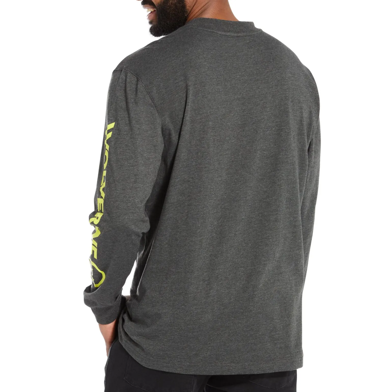 Wolverine Men'S Graphic Long Sleeve Dark Grey Heather Cheap