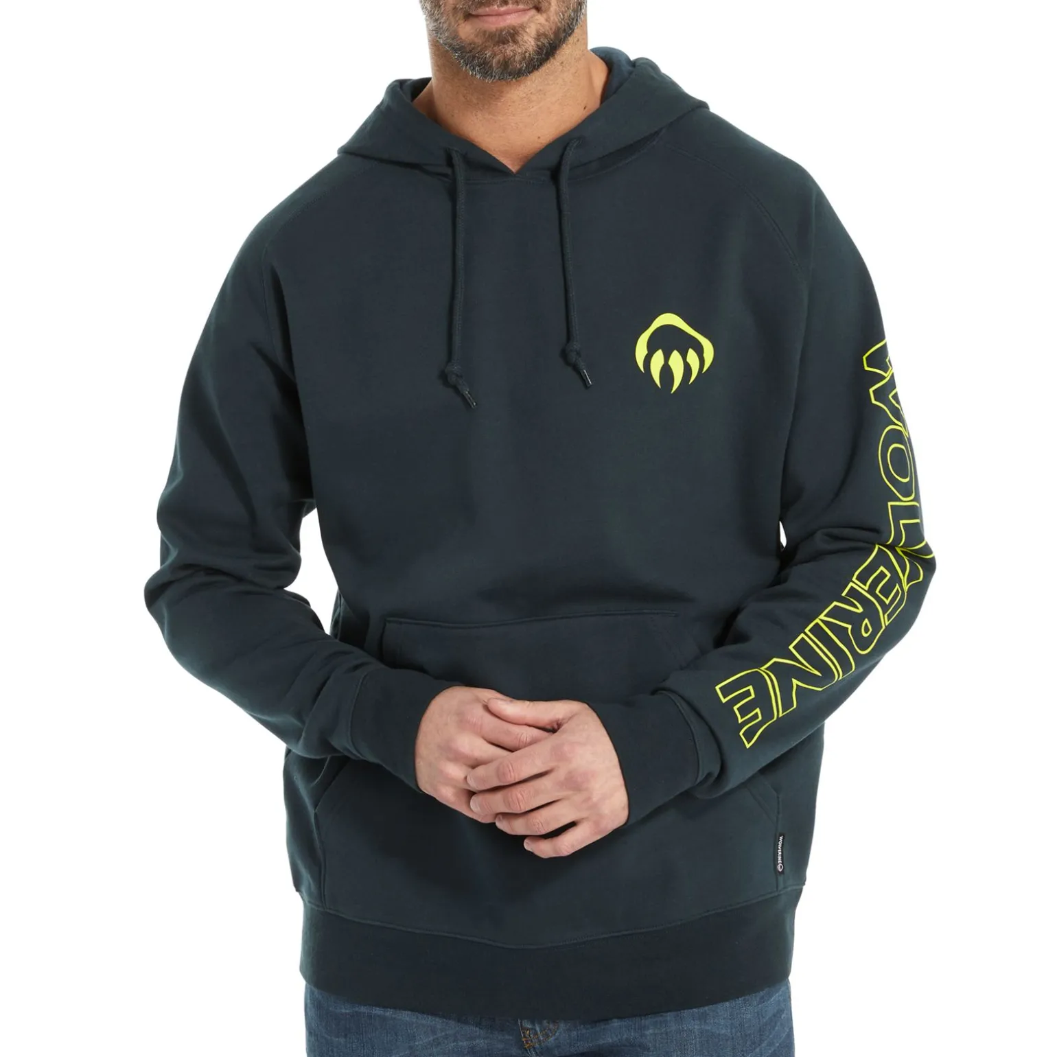 Wolverine Men'S Graphic Raglan Hoody Navy Best