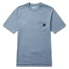 Wolverine Men'S Guardian Cotton™ Pocket Tee Blue Heather Clearance