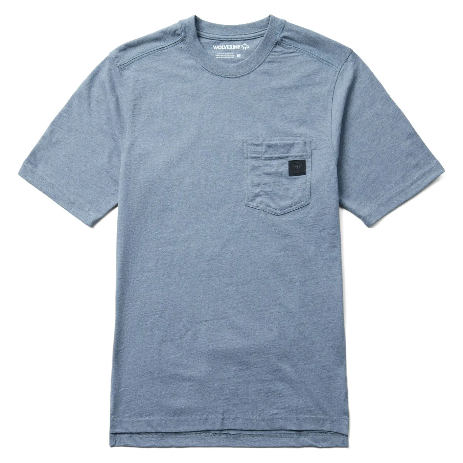 Wolverine Men'S Guardian Cotton™ Pocket Tee Blue Heather Clearance