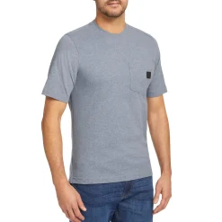 Wolverine Men'S Guardian Cotton™ Pocket Tee Blue Heather Clearance