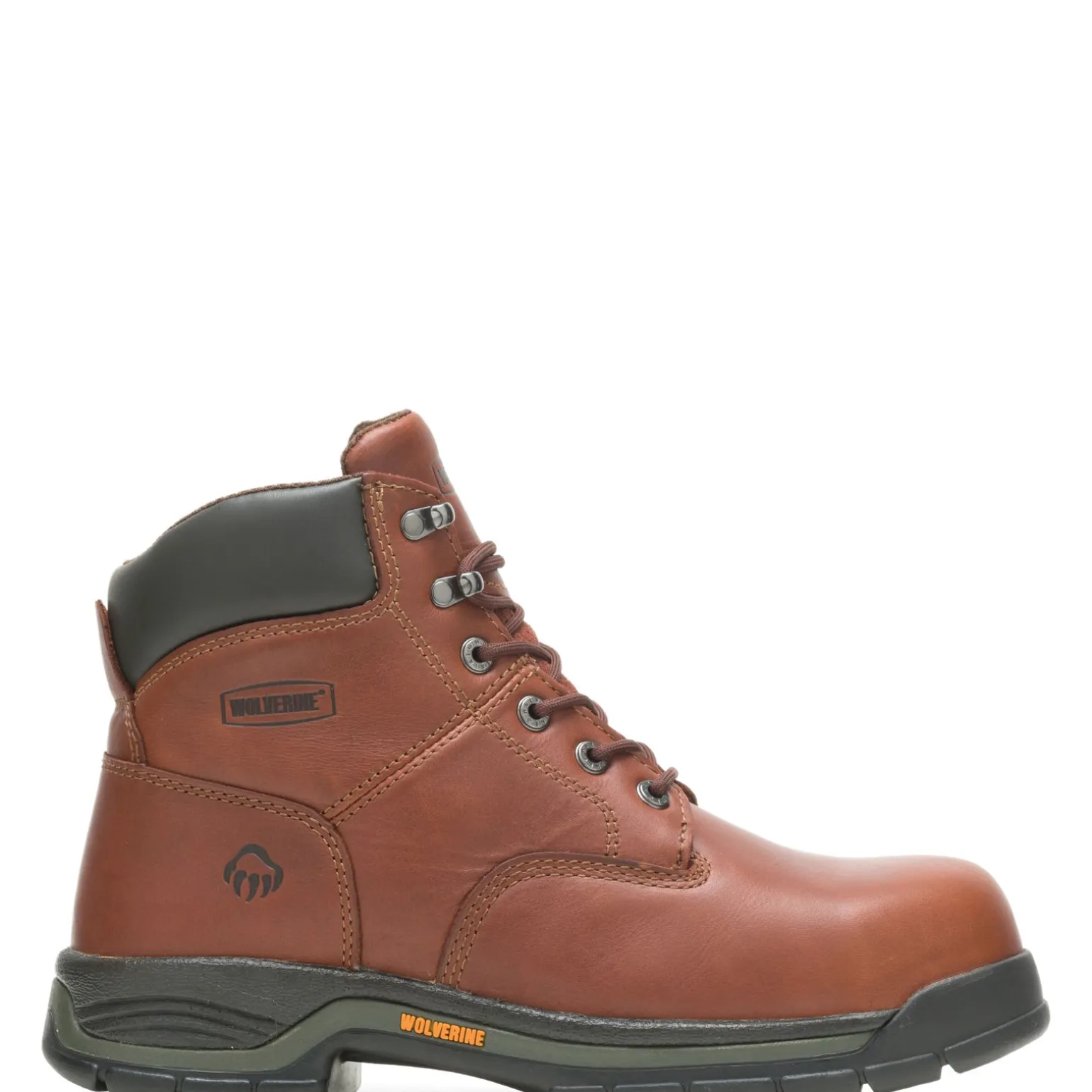 Wolverine Men'S Harrison Lace-Up Steel-Toe 6" Work Boot Brown New