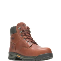 Wolverine Men'S Harrison Lace-Up Steel-Toe 6" Work Boot Brown New