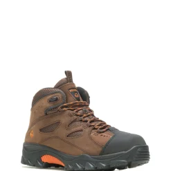 Wolverine Men'S Hudson Steel-Toe Work Boot Dark Brown/Black Hot