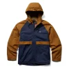 Wolverine Men'S I-90 Sherpa Lined Rain Jacket Navy Flash Sale