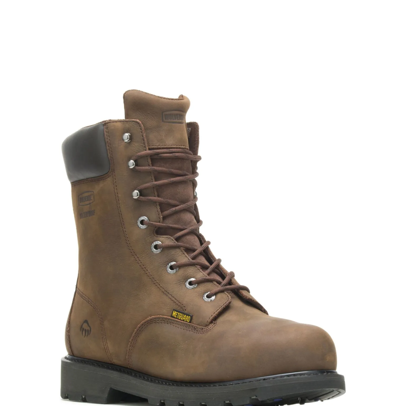 Wolverine Men'S Mckay Waterproof Steel-Toe 8” Work Boot Brown Shop