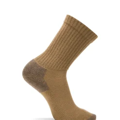 Wolverine Men'S 3-Pk Cotton Crew Sock Coyote Brown Hot