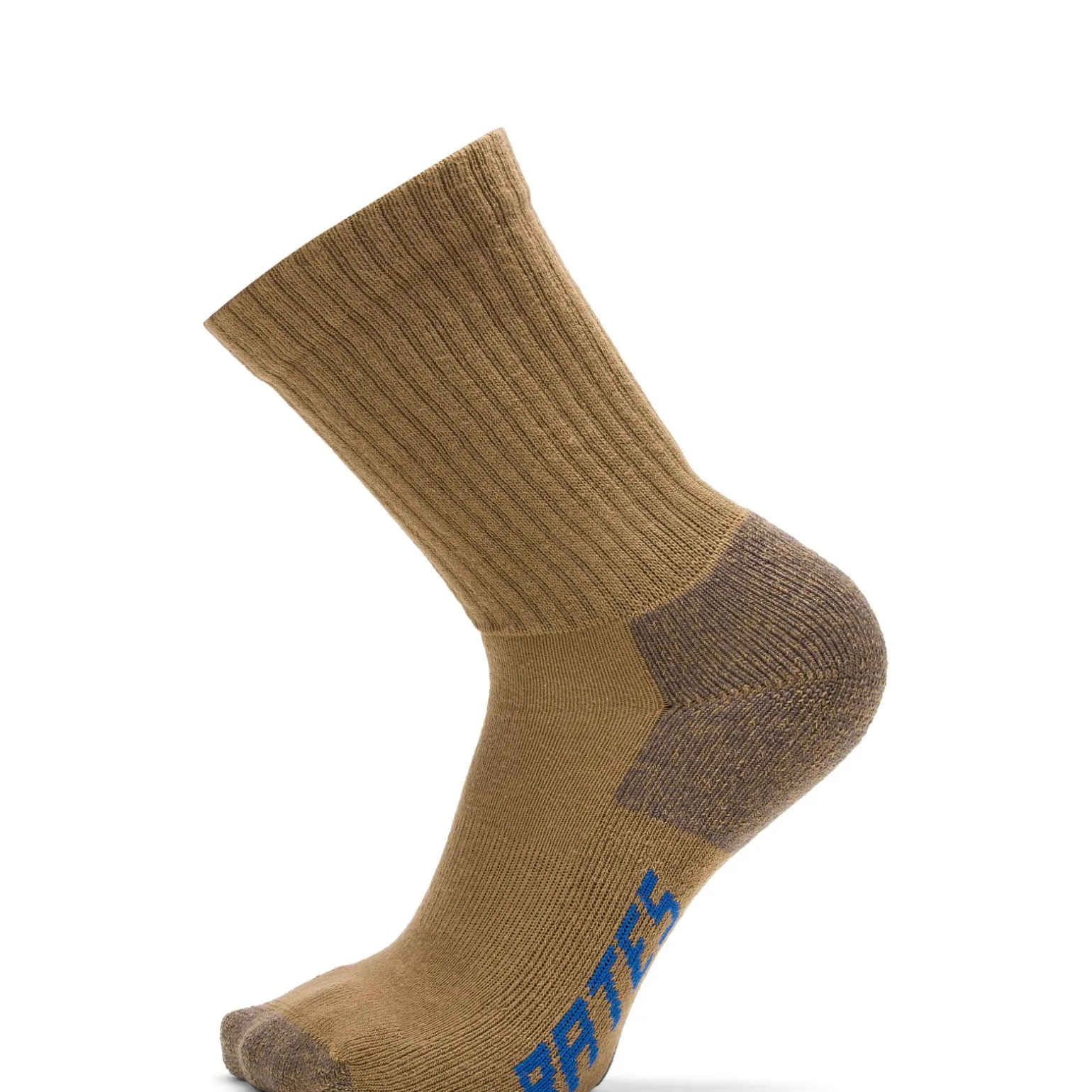 Wolverine Men'S 3-Pk Cotton Crew Sock Coyote Brown Hot