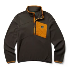 Wolverine Men'S Polar Fleece 1/4 Zip Charcoal New