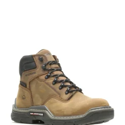 Wolverine Men'S Raider Durashocks® Waterproof 6" Carbonmax® Work Boot Brown Fashion