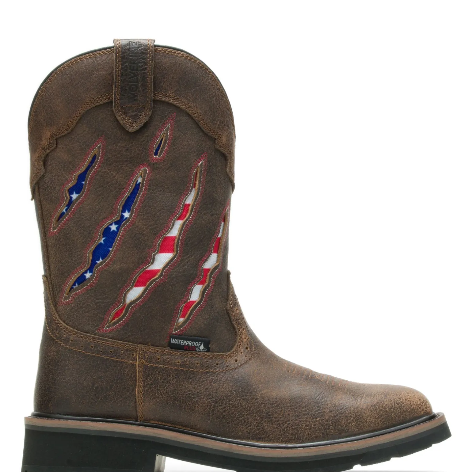 Wolverine Men'S Rancher Claw Steel Toe Wellington Brown/Flag Clearance