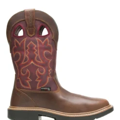 Wolverine Men'S Rancher Durashocks® Steel Toe Wellington Red New