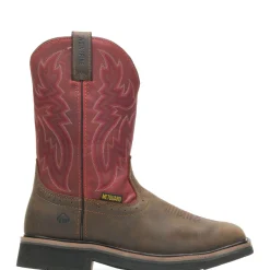 Wolverine Men'S Rancher Met Guard Steel-Toe Wellington Brown/Red Online