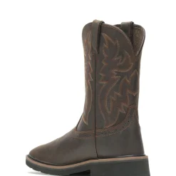 Wolverine Men'S Rancher Square-Toe Steel-Toe Wellington Dk Brown/Rust Hot