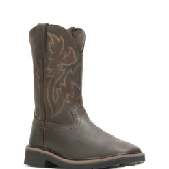 Wolverine Men'S Rancher Square-Toe Wellington Dk Brown/Rust Shop