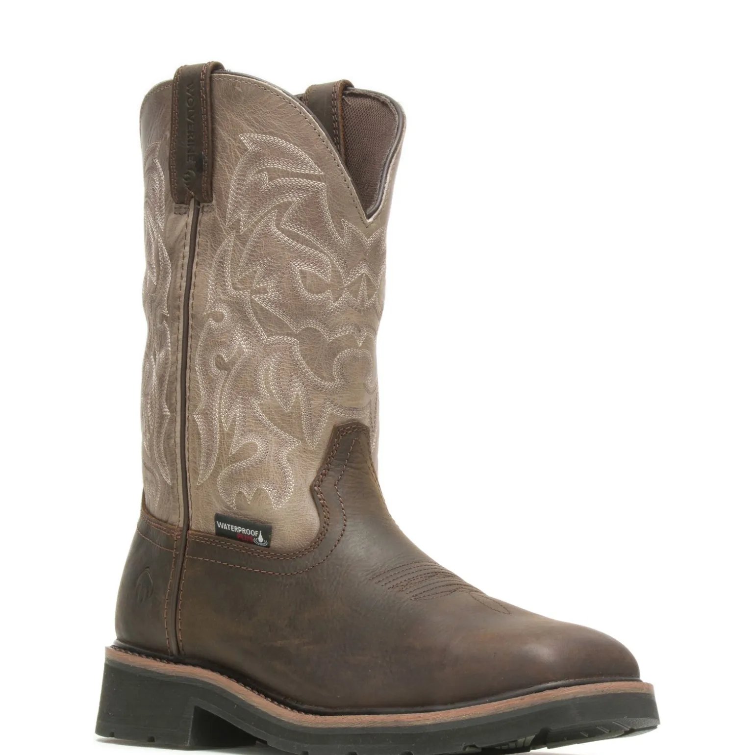 Wolverine Men'S Rancher Waterproof Steel-Toe Work Wellington Taupe/Brown Cheap