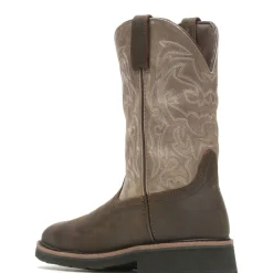 Wolverine Men'S Rancher Waterproof Steel-Toe Work Wellington Taupe/Brown Cheap
