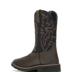 Wolverine Men'S Rancher Waterproof Steel-Toe Wellington Black/Brown Clearance