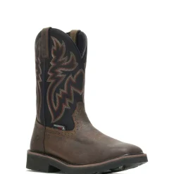 Wolverine Men'S Rancher Waterproof Wellington Black/Brown Shop