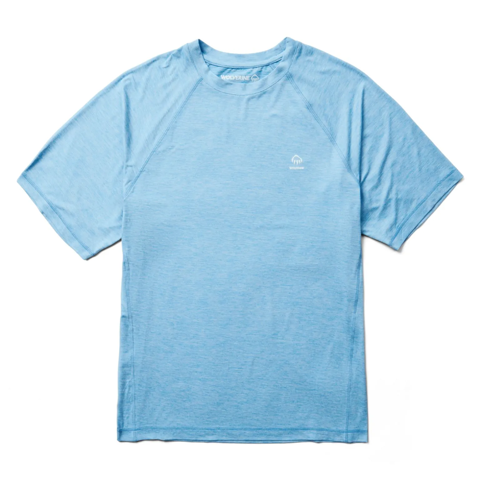 Wolverine Men'S Sun-Stop Eco Short Sleeve Tee Blue Sky Heather Flash Sale