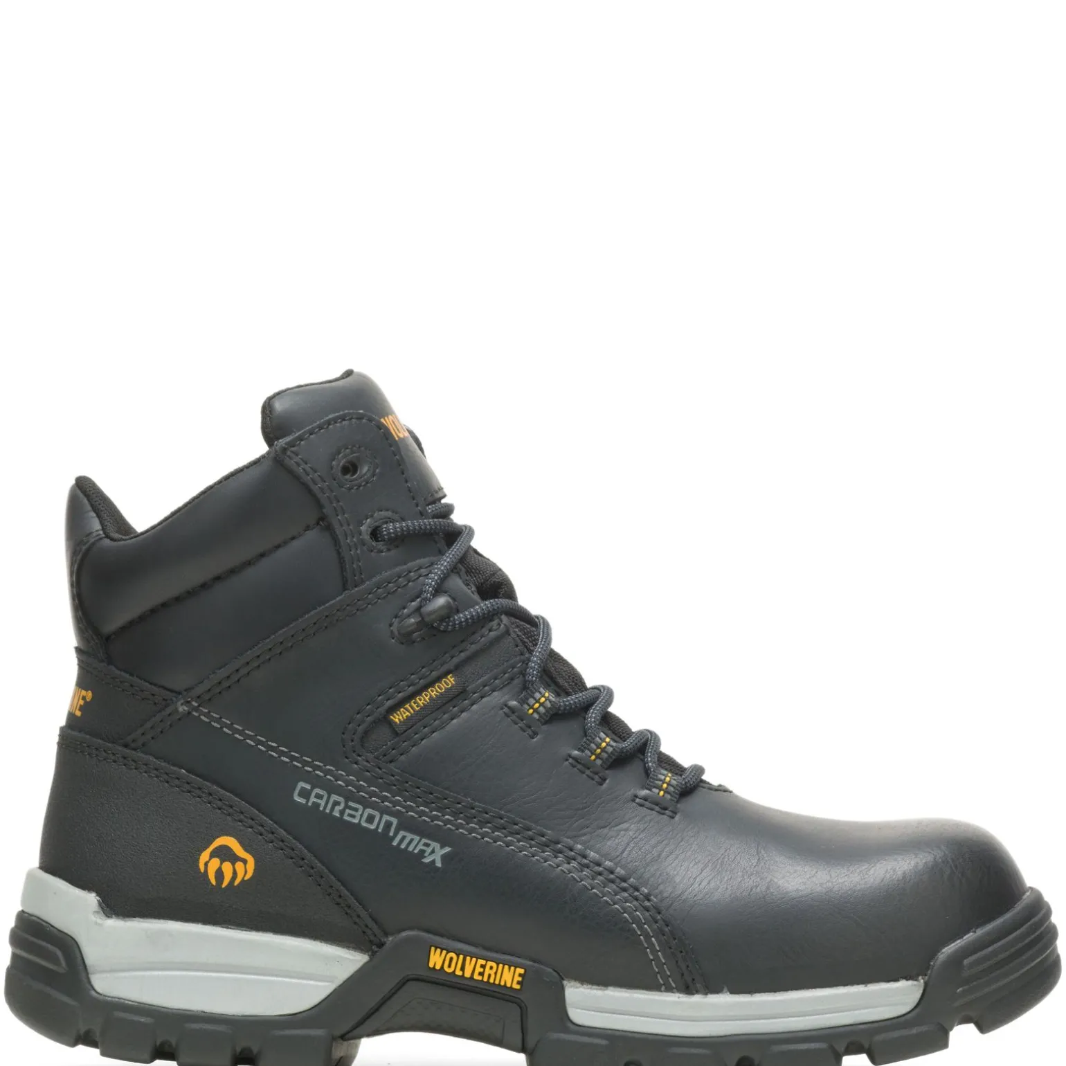 Wolverine Men'S Tarmac Waterproof Reflective Composite-Toe 6" Work Boot Black Cheap
