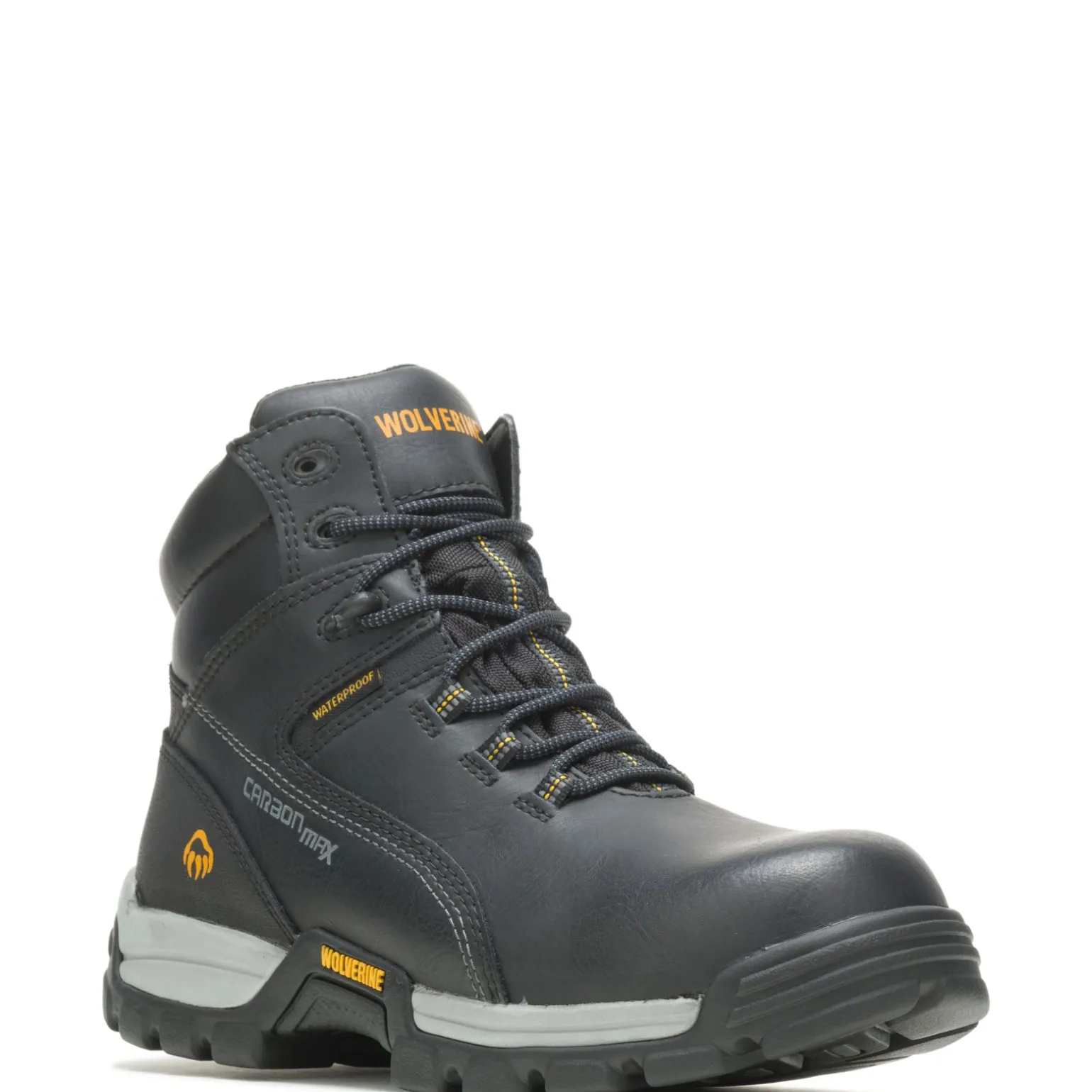 Wolverine Men'S Tarmac Waterproof Reflective Composite-Toe 6" Work Boot Black Cheap