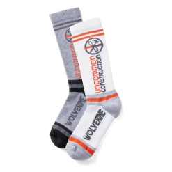 Wolverine Men'S Uncommon Construction Collection – 2-Pack Work Crew Sock White/Grey Online