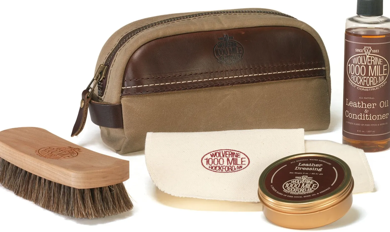 Wolverine 1000 Mile Leather Care Kit Brown Best Sale