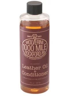Wolverine 1000 Mile Leather Oil Shoe Care Brown Discount