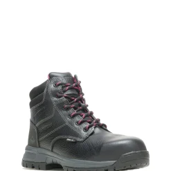 Wolverine Women'S Piper Waterproof Composite-Toe 6" Work Boot Black Best