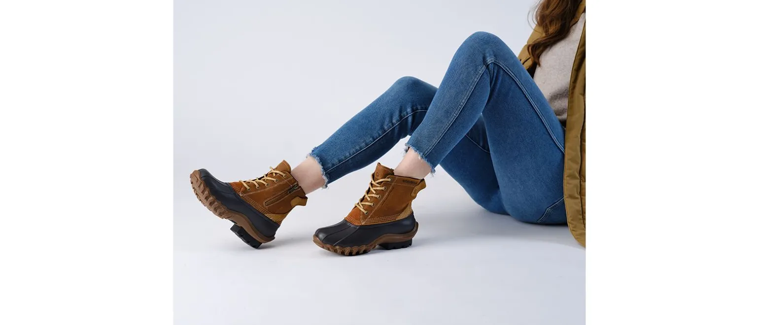 Wolverine Women'S Torrent Waterproof Duck Boot Cognac Clearance